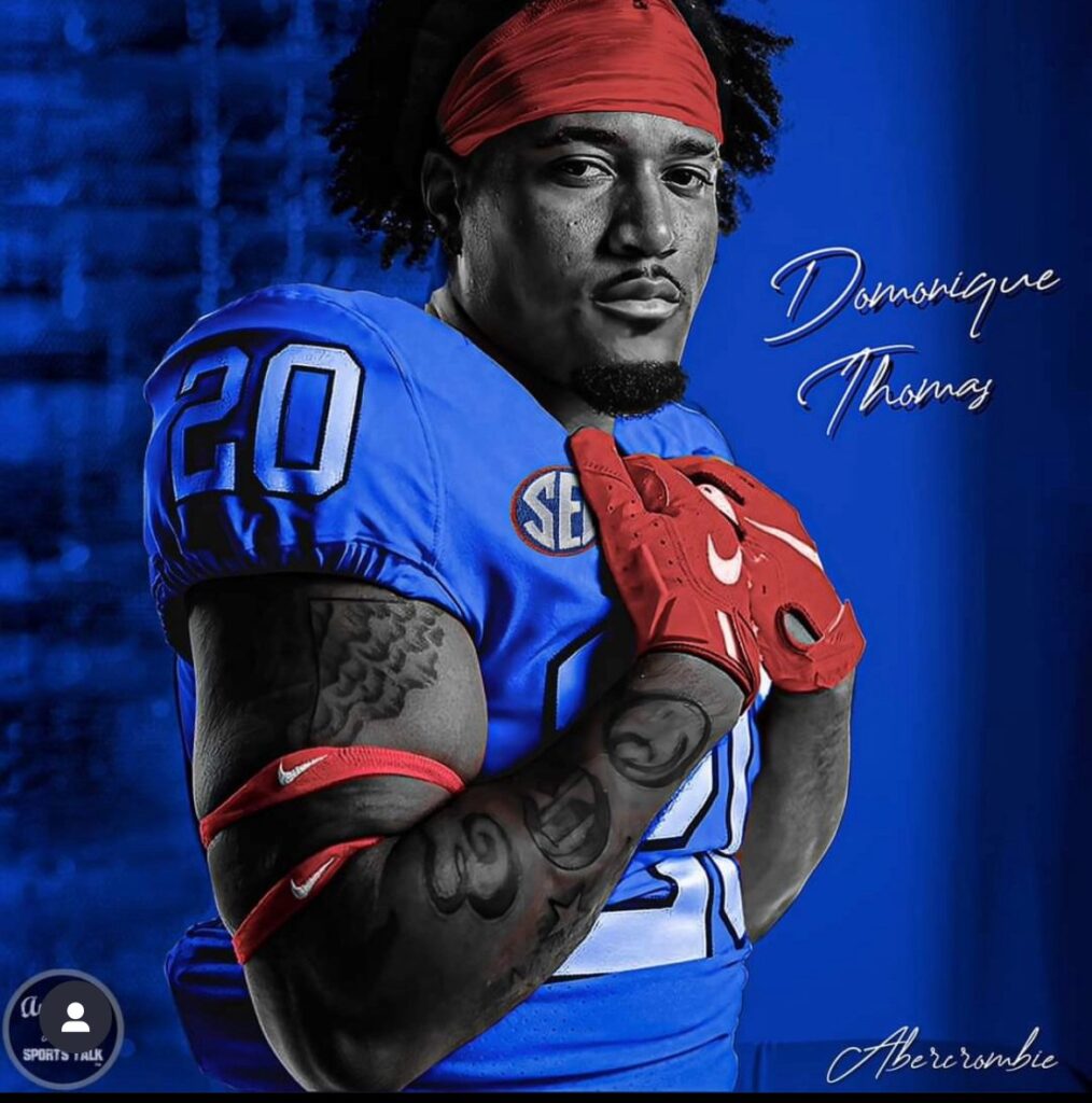 Domonique Thomas, now at Ole Miss after three other college stops, has three years of eligibility remaining. (Photo courtesy of Average Joe’s Sports)
